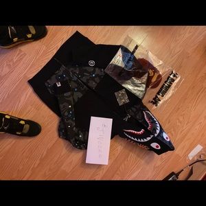 Bape half space camo hoodie new